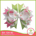 Innovative double color gift ribbon flowers